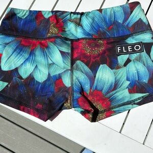 FLEO Gym Shorts I think like 2 inch inseam.